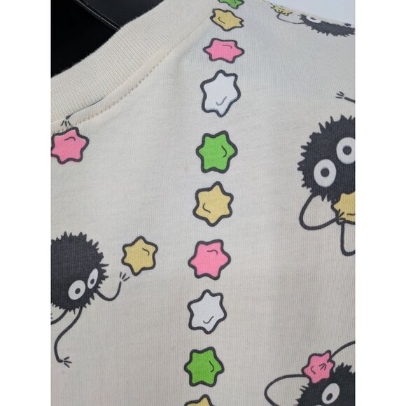 Studio Ghibli Spirited Away T Shirt Size M Soot Sprites Organic Cotton Fairycore - Picture 4 of 8